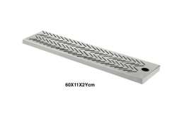 ΜΠΑΡ ΜΑΤ ΣΧΑΡΑ INOX 50X11X2Ycm 