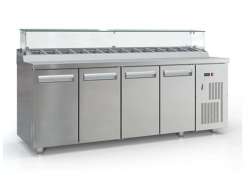 Ψυγείο salad bar συντήρηση PSM22570BAR με 4 πόρτες