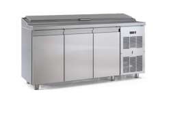 Ψυγείο πάγκος σαλατών συντήρηση με καπάκι PSM17570BAR.C με 3 πόρτες