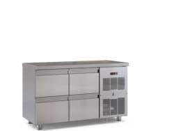 Ανοξείδωτο ψυγείο πάγκος συντήρηση PSM13060 με 4 συρτάρια GN