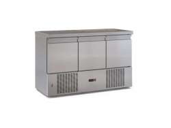 Ανοξείδωτο ψυγείο πάγκος συντήρηση PSM13560DM με 3 πόρτες μηχανή κάτω	