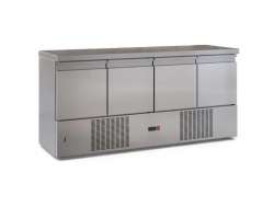 Ανοξείδωτο ψυγείο πάγκος συντήρηση PSM18060DM με 4 πόρτες μηχανή κάτω	