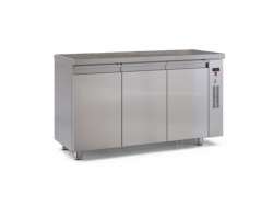 Ανοξείδωτο ψυγείο πάγκος κατάψυξη PSK15060 με 3 πόρτες χωρίς μηχανή