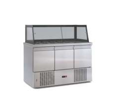 Ψυγείο σαλατών συντήρηση PSM13570SALAD με 3 πόρτες με μηχανή κάτω