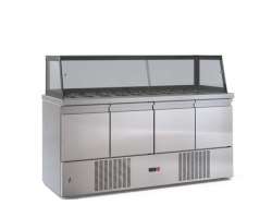 Ψυγείο σαλατών συντήρηση PSM18070SALAD με 4 πόρτες με μηχανή κάτω