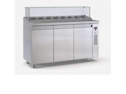 Ψυγείο salad bar συντήρηση PSM18070BAR με 3 πόρτες