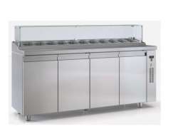 Ψυγείο salad bar συντήρηση PS19570BAR με 4 πόρτες χωρίς μηχανή