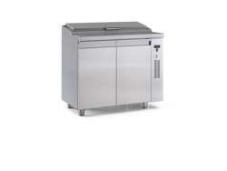 Ψυγείο πάγκος σαλατών συντήρηση με καπάκι PS10570BAR.C με 2 πόρτες χωρίς μηχανή 