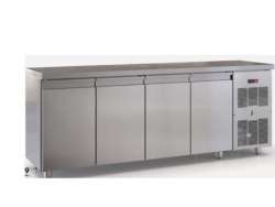 Ανοξείδωτο ψυγείο πάγκος κατάψυξη PSMK22060 με 4 πόρτες GN
