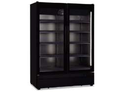 ROMA 124 TN BLACK Βιτρίνα συντήρησης διπλή με ανοιγόμενες πόρτες