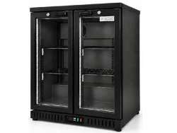 BB-208HB Βιτρίνα συντήρησης Back Bar BLACK με ανοιγόμενες πόρτες 198lt