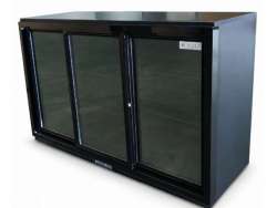 BB-330SB Βιτρίνα συντήρησης Back Bar BLACK με συρόμενες πόρτες 308lt