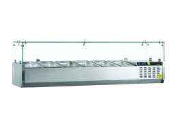 GVC38-150 Βιτρίνα Set up μήκους 1500mm για GN 1/3