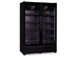 ROMA 137 BT BLACK Βιτρίνα κατάψυξης διπλή με ανοιγόμενες πόρτες